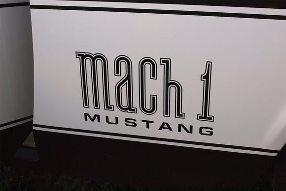 1971-1972 Ford Mustang Fender Mach 1 Decal