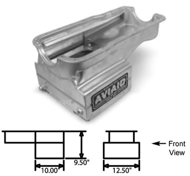 1965-1973 Ford Mustang Aviaid 9.5Qt Road Race Pan - 302