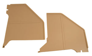 1966-1966 Ford Mustang Kick Panels - Parchment - Coupe & Fastback