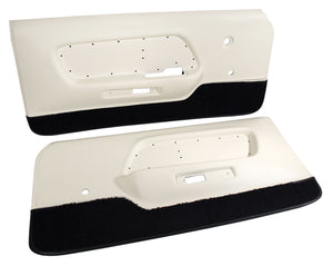 1970-1970 Ford Mustang Deluxe Door Panels - White