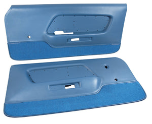 1970-1970 Ford Mustang Deluxe Door Panels - Blue