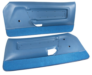 1971-1973 Ford Mustang Deluxe Door Panels - Blue