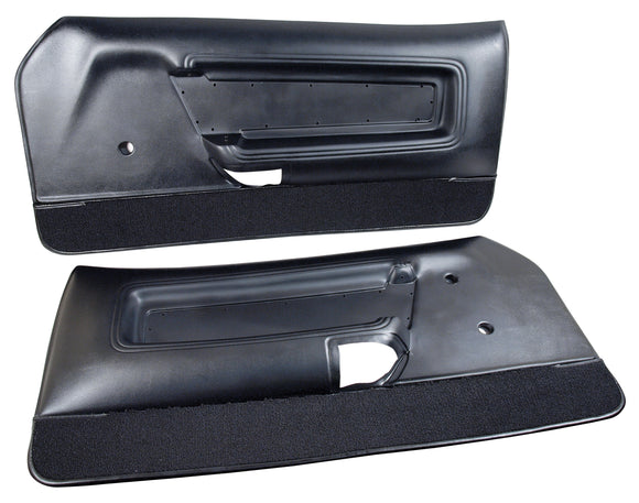 1971-1973 Ford Mustang Deluxe Door Panels - Black