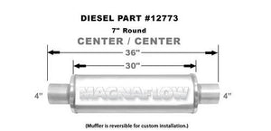 Muffler Stainless 4in Center In/Out