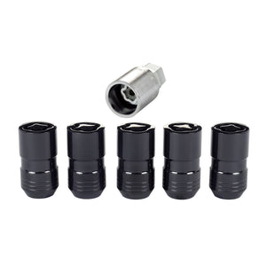 Wheel Locks 5Pcs. 18- Jeep JL 14mm x 1.5 Black