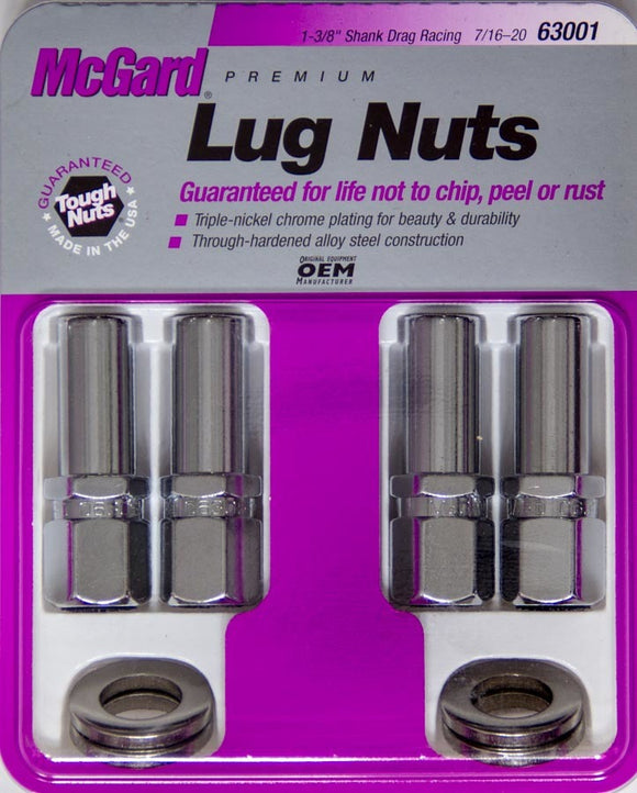 LUG NUT 7/16 X-LONG SHANK RACE