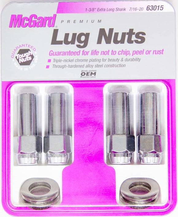 LUG NUT 7/16 X-LONG MAG (4)