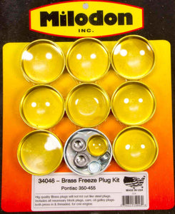 Pontiac V8 Brass Freeze Plug Kit