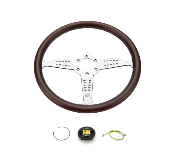 Super Grand Prix Steerin g Wheel Wood/Pol. Silver