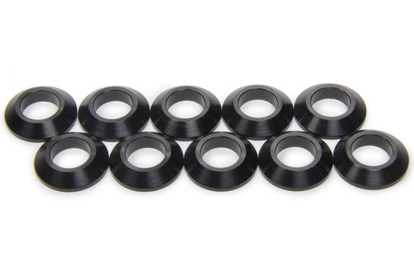 1in Cone Spacer 10 pack Aluminum - Black