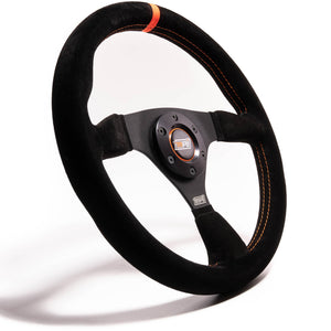 11.75 in Wheel Black Suede 6-Bolt Aluminum