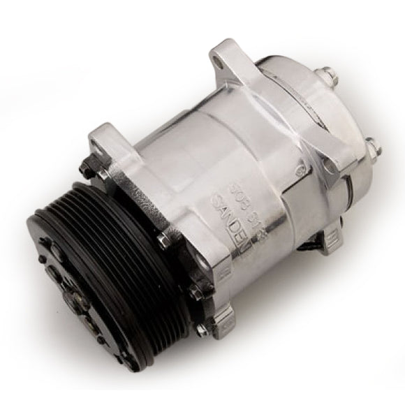 A/C Compressor Sanden Style 508 Chrome