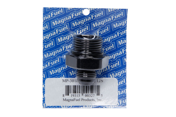 #8 to #12 O-Ring Male Adapter Fitting Black