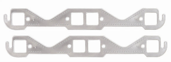 Alum SBC Exhaust Gasket Square Port