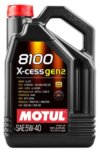 8100 X-Cess Gen2 5W-40 5 Liter Bottle