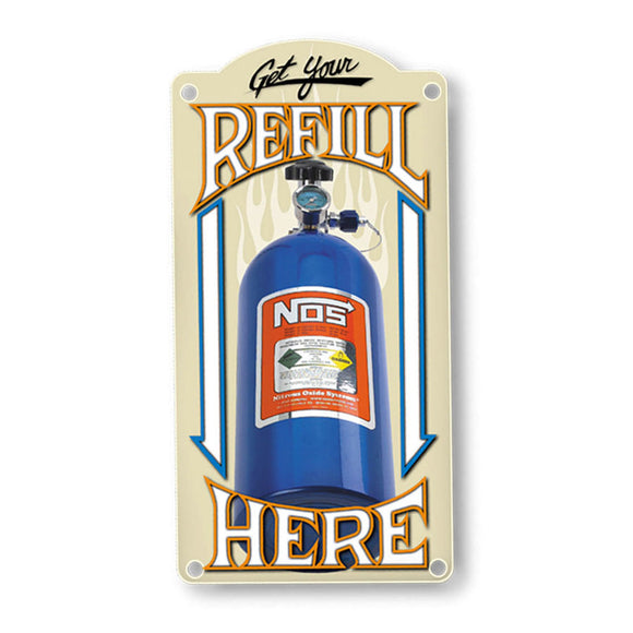 NOS Refill Metal Sign