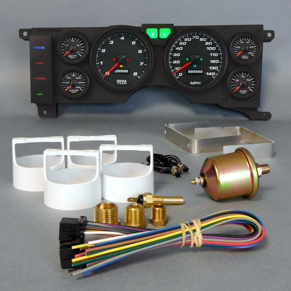 Gauge Kit Mustang 78-86 Perf II Blk