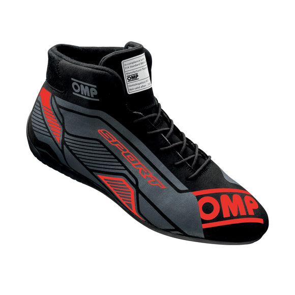 OMP SPORT SHOES FIA 8856 -2018 BLACK / RED SZ. 39