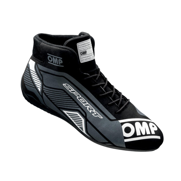 OMP SPORT SHOES FIA 8856 -2018 BLACK / WHITE SZ.