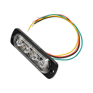 4 LED Dual Color Slim Strobe