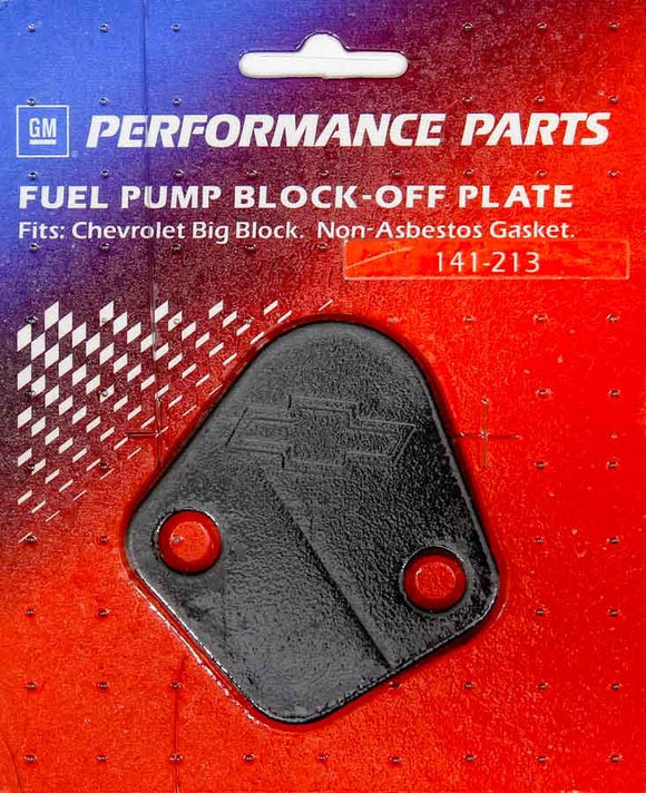 BBC Fuel Pump Block-Off Plate Black Crinkle