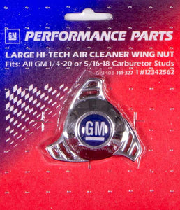 Air Cleaner Center Nut- Large Hi Tech GM Logo