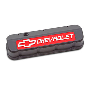 Slant Edge Valve Covers BBC Black Crinkle