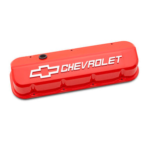 Slant Edge Valve Covers BBC Chevy Orange