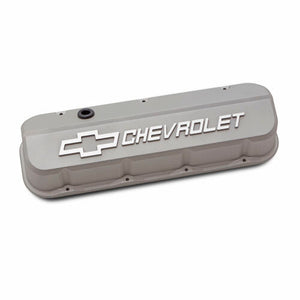 Slant Edge Valve Covers BBC Cast Gray Crinkle