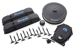 Engine Dress-Up Kit Blac k Crinkle w/Blue MOPAR