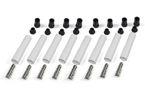 Ceramic Spark Plug Boot Kit Straight 8pk White