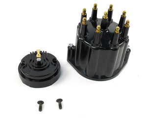 Dist. Cap & Rotor Kit - Black w/Male Tower