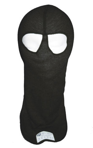 Head Sock Black Dual Eyeport 2 Layer