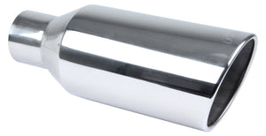 Exhaust Tip 4in x 7in 18in L Polished Weld-on