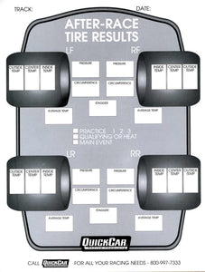 After Race Tire Set-Up Forms (50 PK)