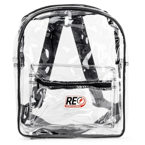 Backpack Clear w/Black Trim
