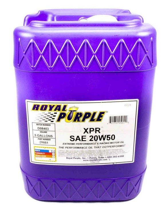 Synthetic Racing Oil XPR 5 Gallon (20W50)