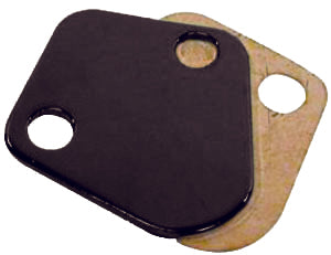 B/B Chevy Fuel Pump Block Off Plate Black