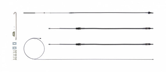 Brake Cable Set w/Hardwa re 68-69 Camaro Stainles
