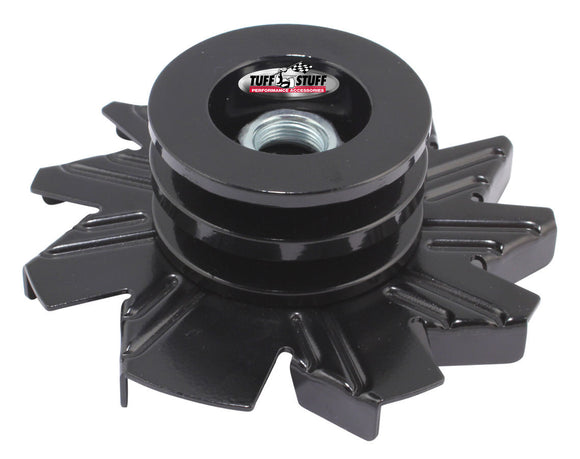 Alternator Stealth Black Fan and Pulley Combo