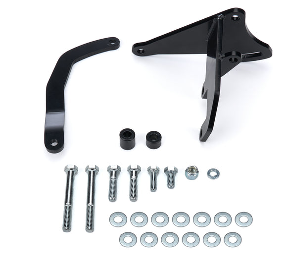 Alternator Bracket SBC Short Water Pump Black