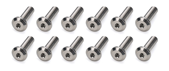 Top Plate Titanium Bolt Kit 12 1/4 x 7/8 Button