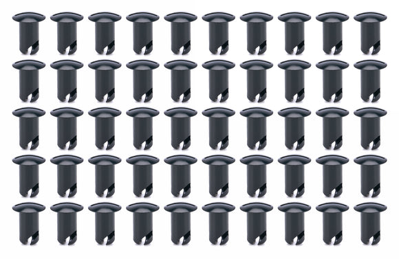 Oval Head Buttons .600 Long Black 50 Pack