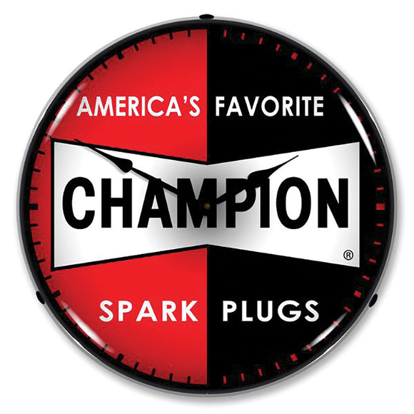 1953-2020 Universal Universal LED Clock. Champion Spark Plugs