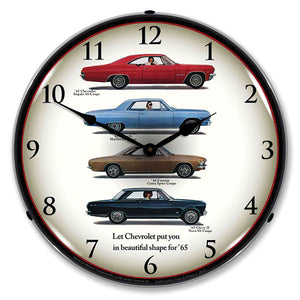 1965-1965 Chevrolet Universal LED Clock. Chevrolet 1965 Lineup