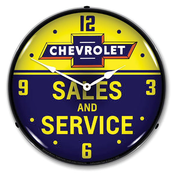 1953-2020 Chevrolet Universal LED Clock. Bowtie Sales And Service