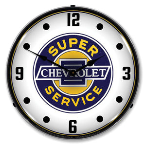 1953-2020 Chevrolet Universal LED Clock. Chevrolet Super Service