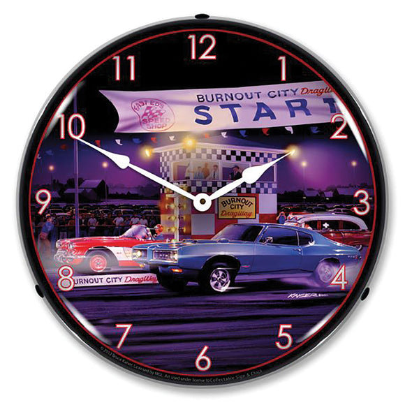 1953-2020 Universal Universal LED Clock. Drag City