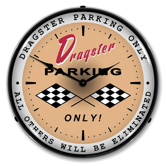 1953-2020 Universal Universal LED Clock. Dragster Parking