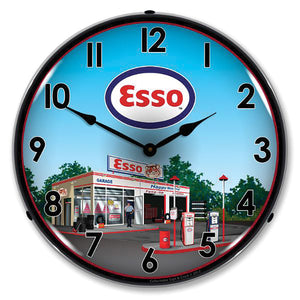 1953-2020 Universal Universal LED Clock. Esso Station